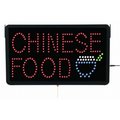 Aarco Aarco Products  Inc. CHI09L High Visibility LED CHINESE FOOD Sign 13 in.Hx22 in.W CHI09L